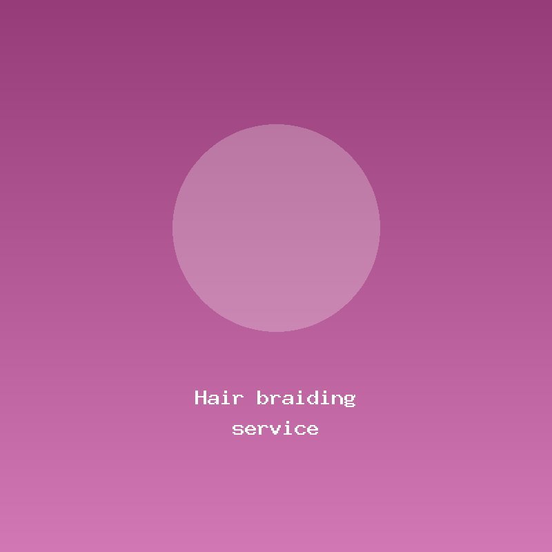 Hair braiding service – knotless & cornrows